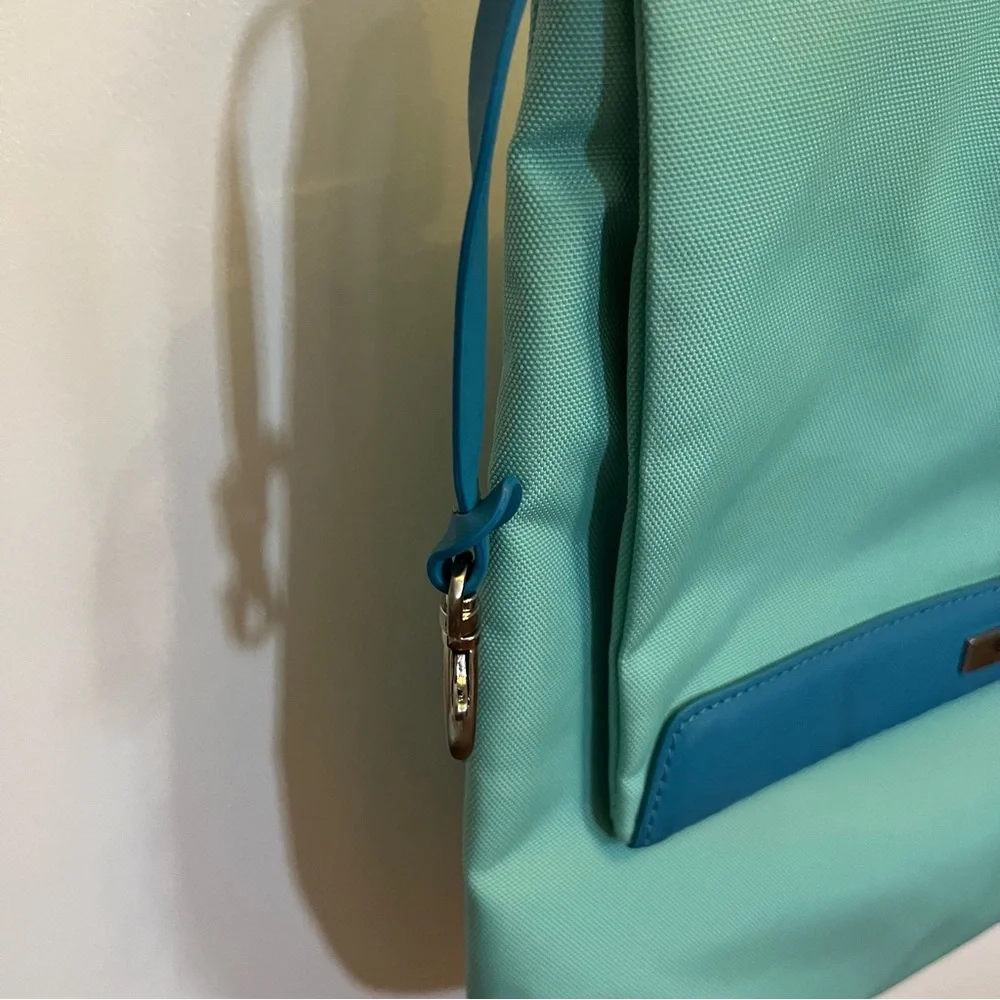 Tumi Nylon Travel Crossbody Bag Teal Blue - Picture 5 of 16